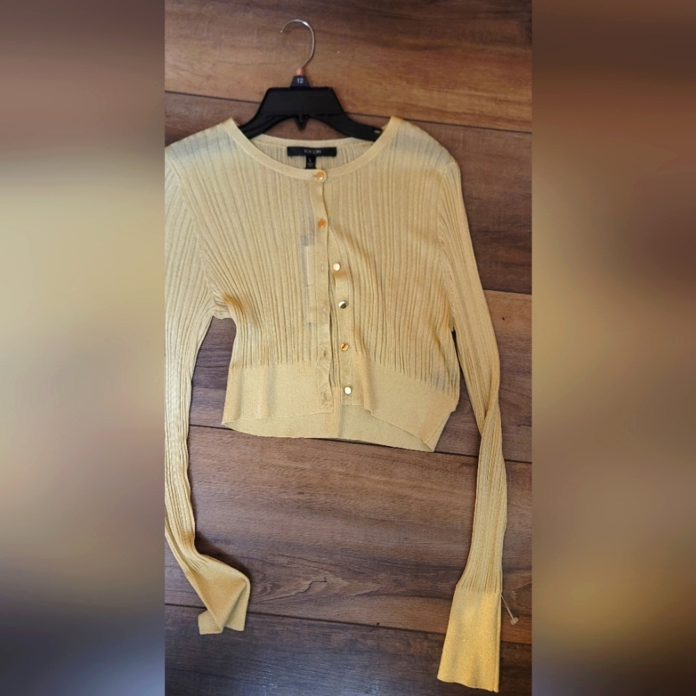 TOCCIN ALLISON CROP CARDI  size Large